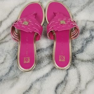 Anne Klein Pink and Gold Sandals size 7M